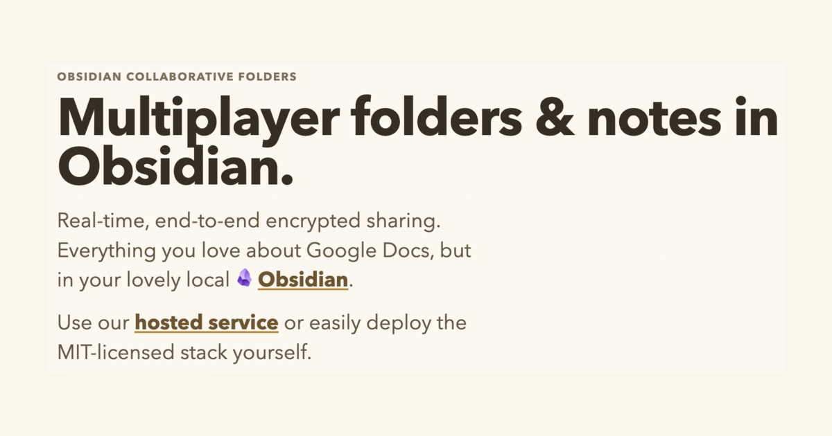 Obsidian Collaborative Folders